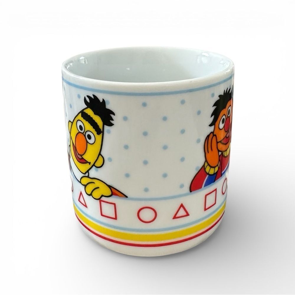 Vtg Sesame Street Bert & Ernie Cup Children’s Porcelain Coffee Mug - Picture 4 of 9